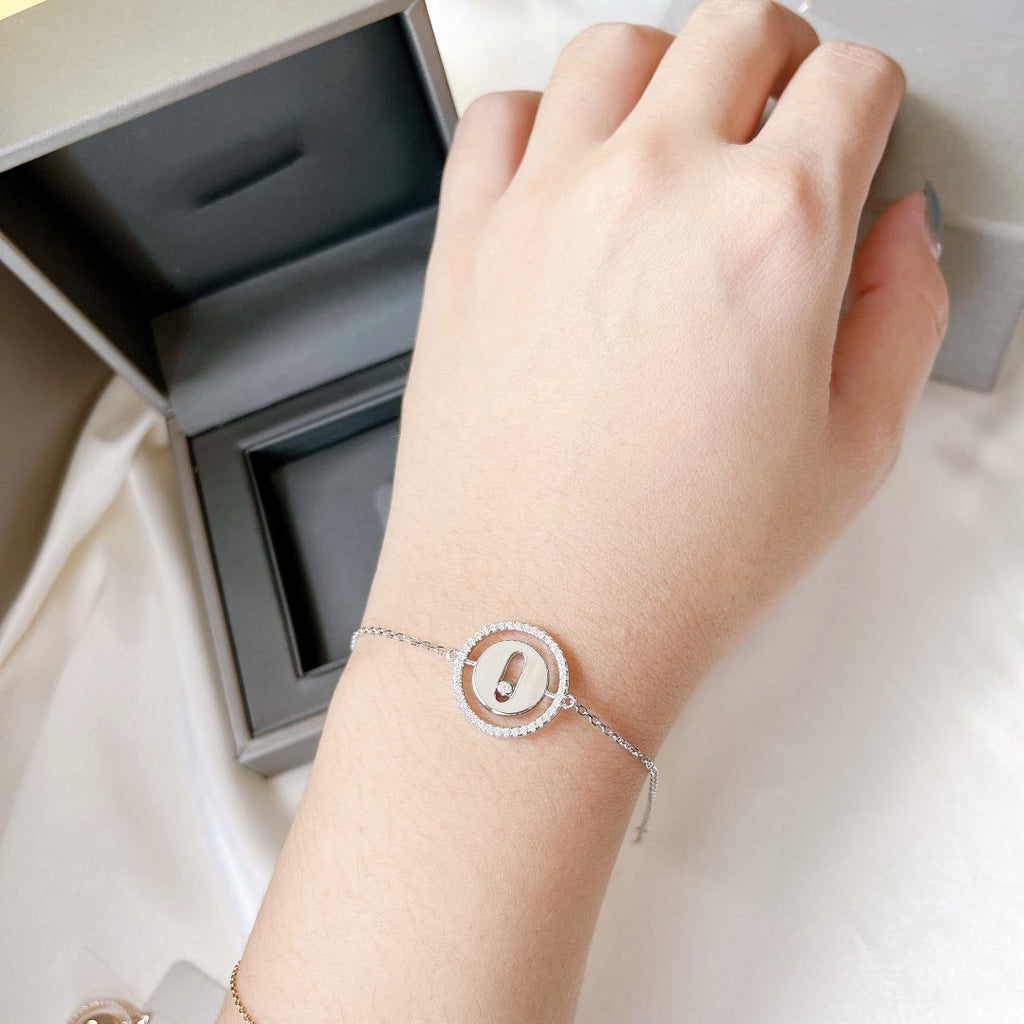 [Cyra]   MOVE PAVED DIAMOND BRACELET