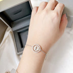 [Cyra]   MOVE PAVED DIAMOND BRACELET