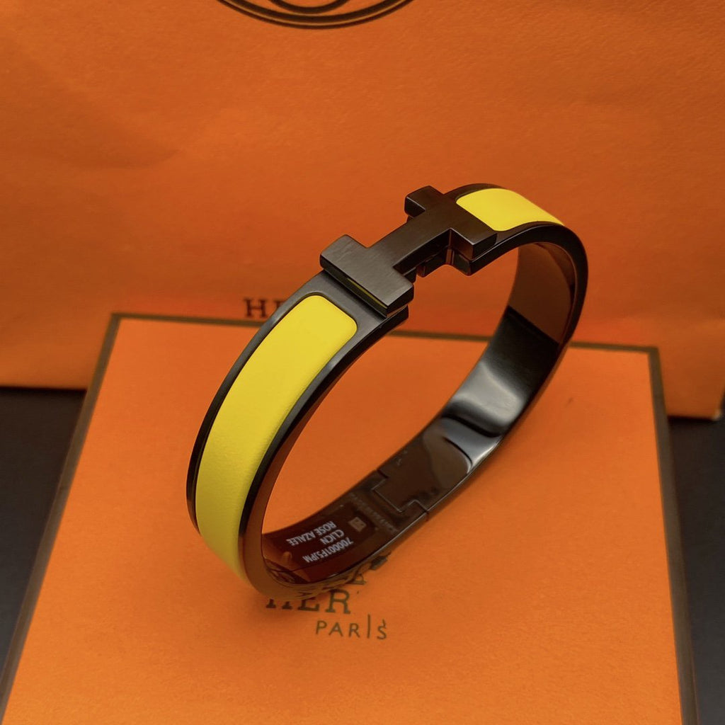 [Cyra]  CLIC HM SO BLACK YELLOW BRACELET