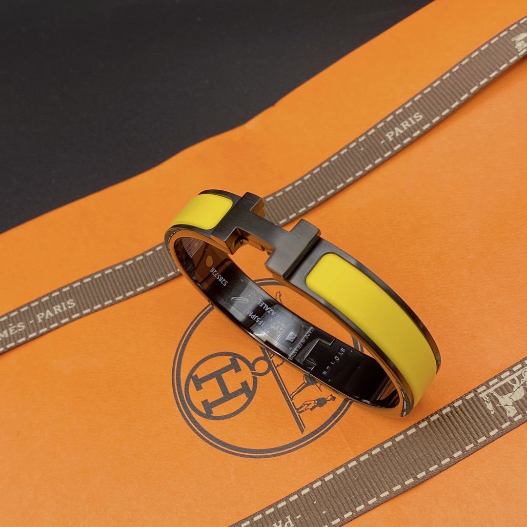 [Cyra]  CLIC HM SO BLACK YELLOW BRACELET