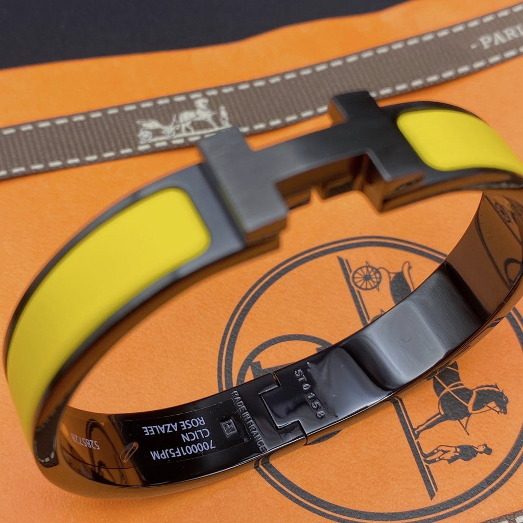 [Cyra]  CLIC HM SO BLACK YELLOW BRACELET
