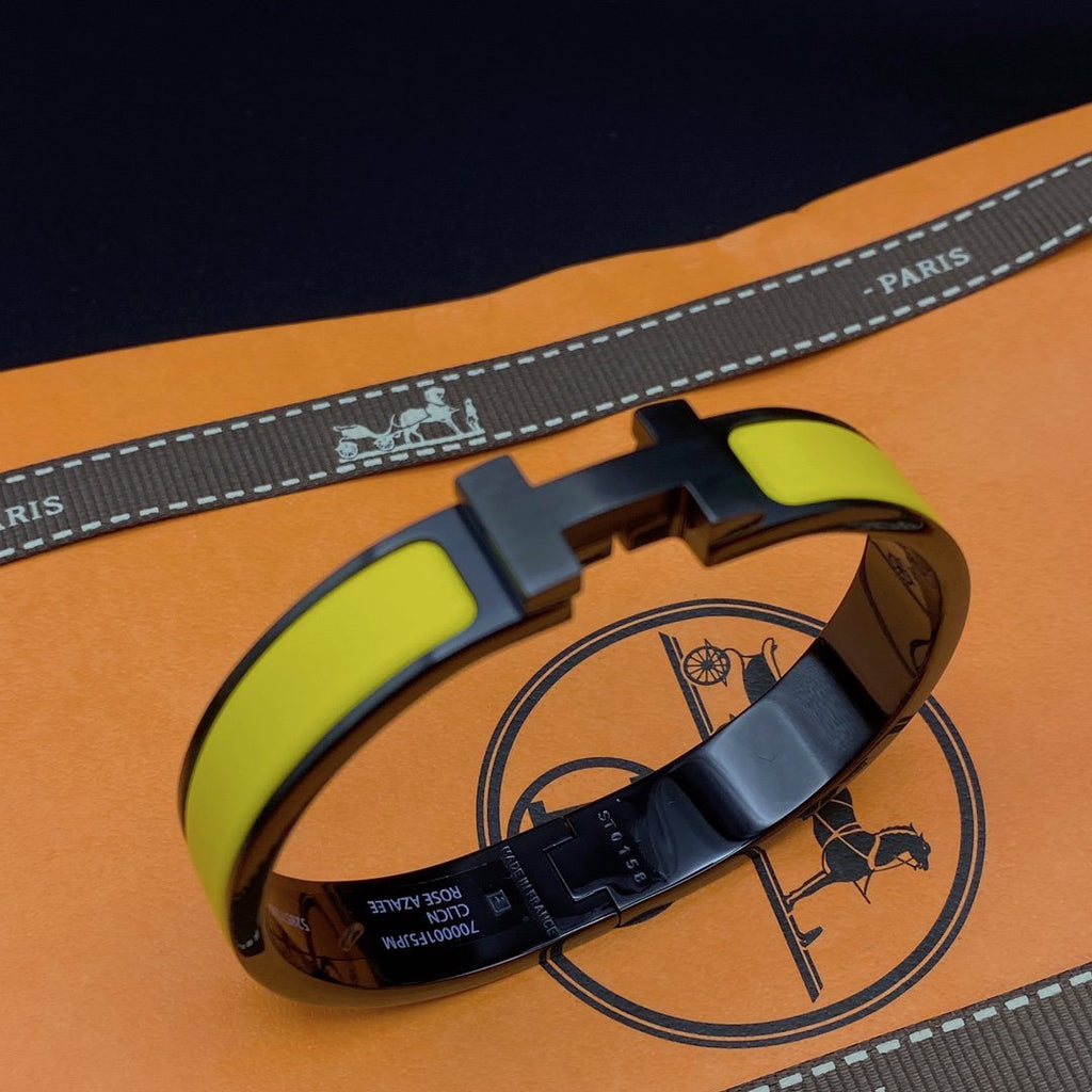[Cyra]  CLIC HM SO BLACK YELLOW BRACELET