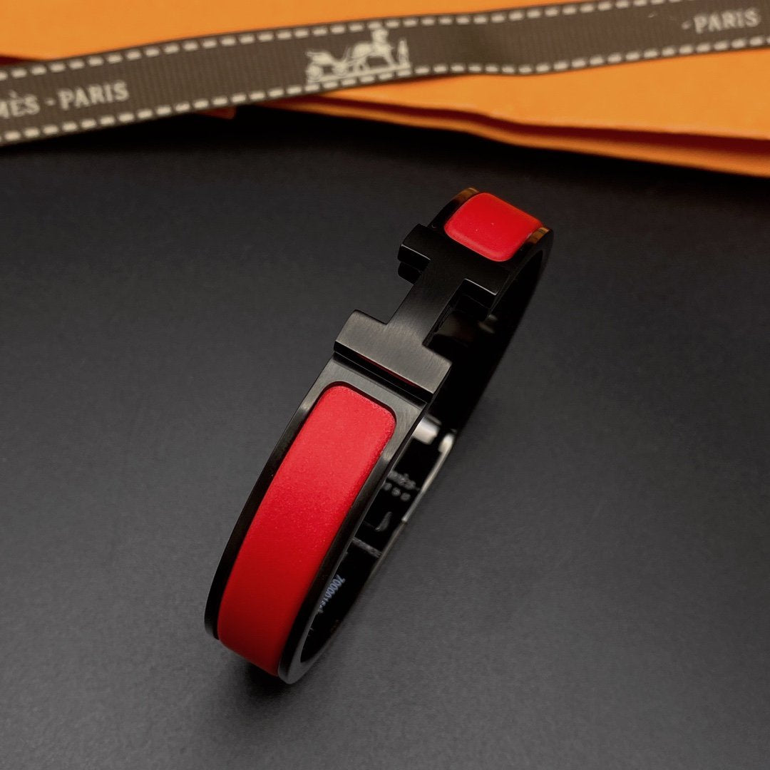 [Cyra]  CLIC HM SO BLACK RED BRACELET