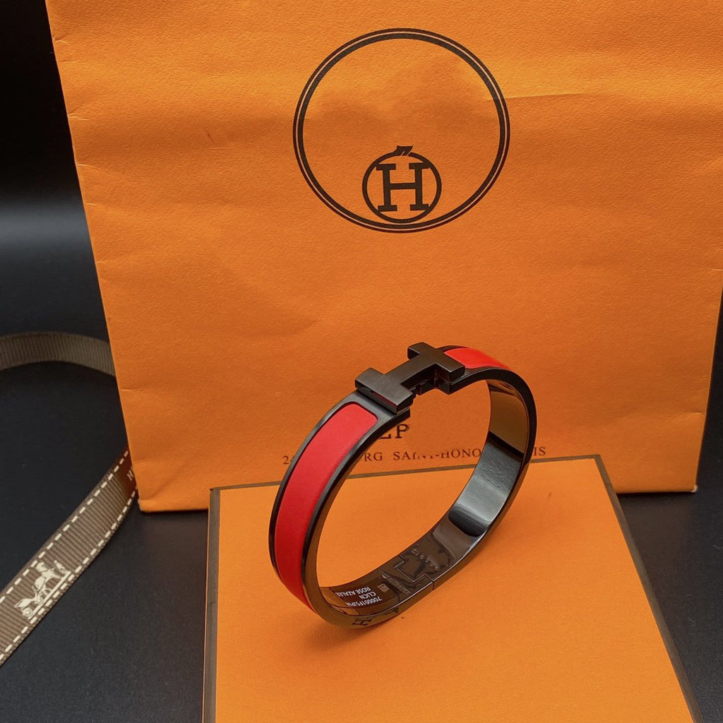 [Cyra]  CLIC HM SO BLACK RED BRACELET