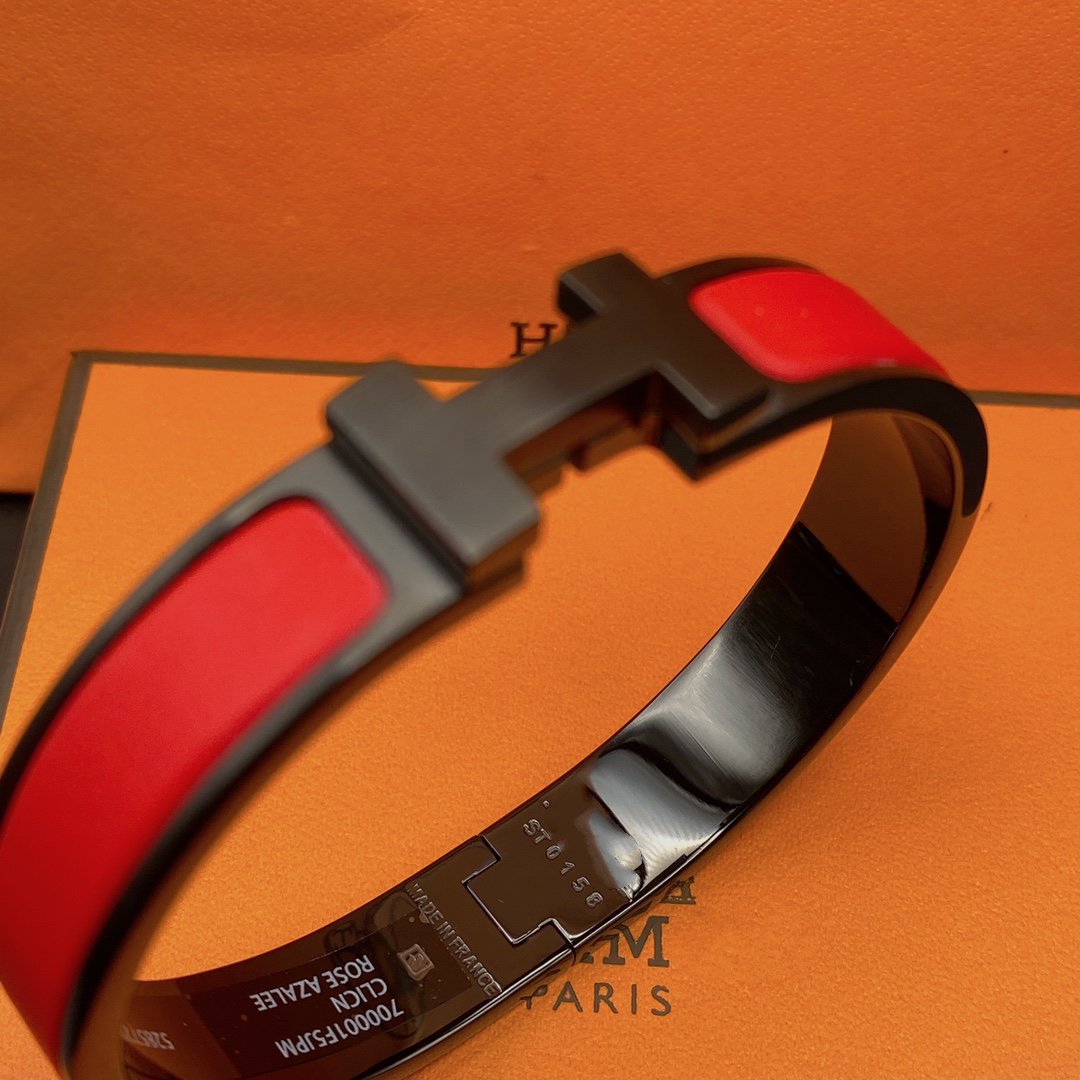 [Cyra]  CLIC HM SO BLACK RED BRACELET