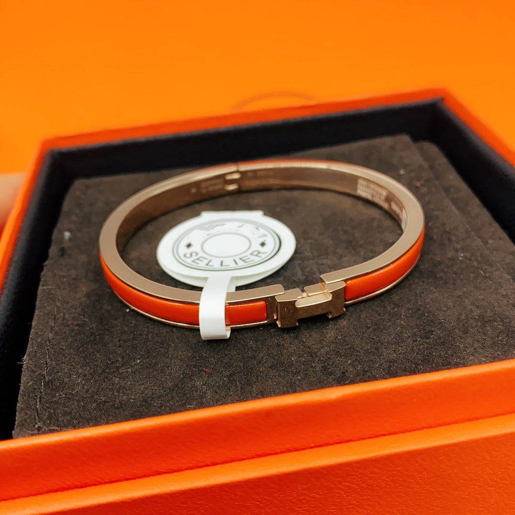 [Cyra] KLASSISCHES HM CLIC ROTES 8MM EMAILLE-ARMBAND