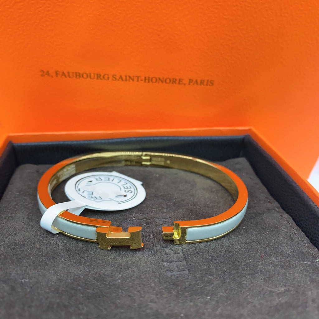 [Cyra]  CLASSIC HM CLIC GREEN 8MM ENAMEL BRACELET