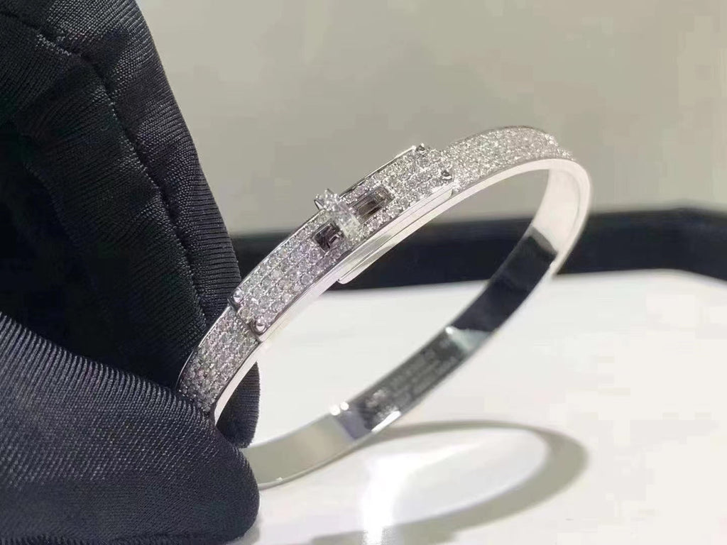 [Cyra]  HM KELLY ARMBAND AUS SILBER MIT VOLLSTÄNDIGEM DIAMANTBESATZ