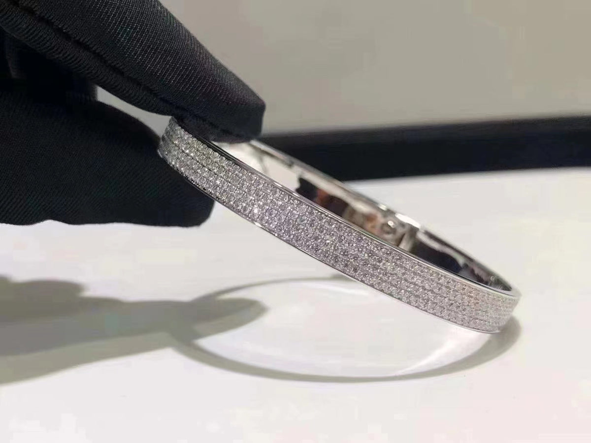 [Cyra]  HM KELLY ARMBAND AUS SILBER MIT VOLLSTÄNDIGEM DIAMANTBESATZ