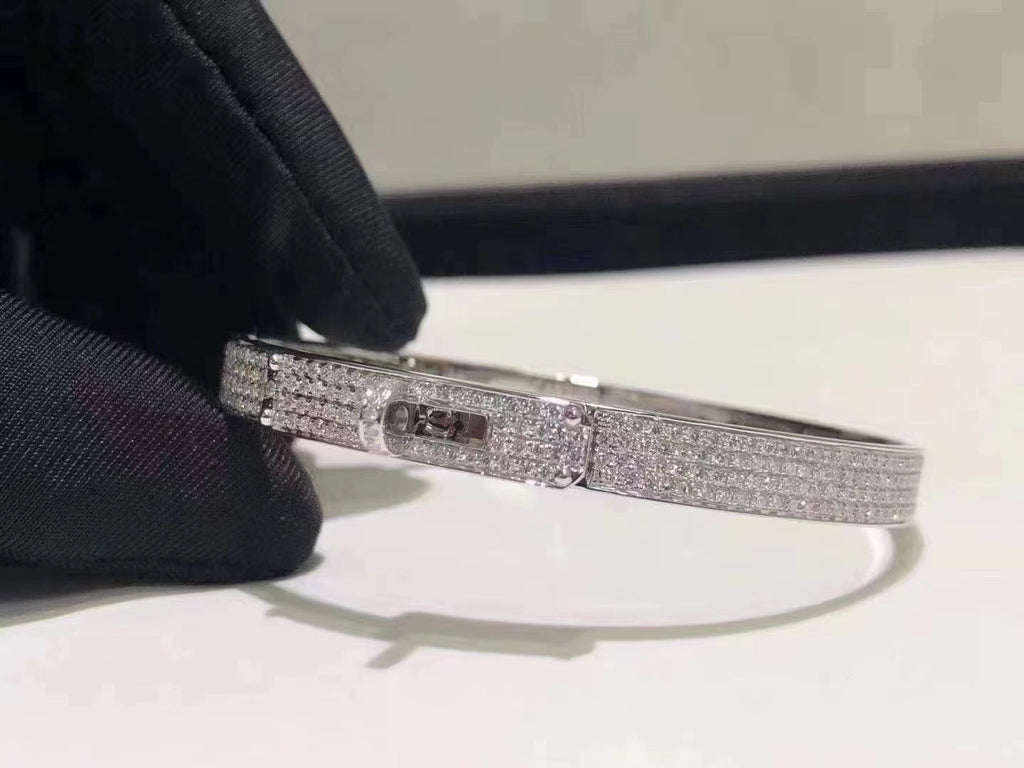 [Cyra]  HM KELLY ARMBAND AUS SILBER MIT VOLLSTÄNDIGEM DIAMANTBESATZ