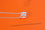 [Cyra]  HM NECKLACE H LETTER OVAL SERIES