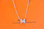 [Cyra]  HM NECKLACE H LETTER OVAL SERIES