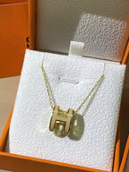 [Cyra] HM CLIC GELB EMAILLE GOLDKETTE