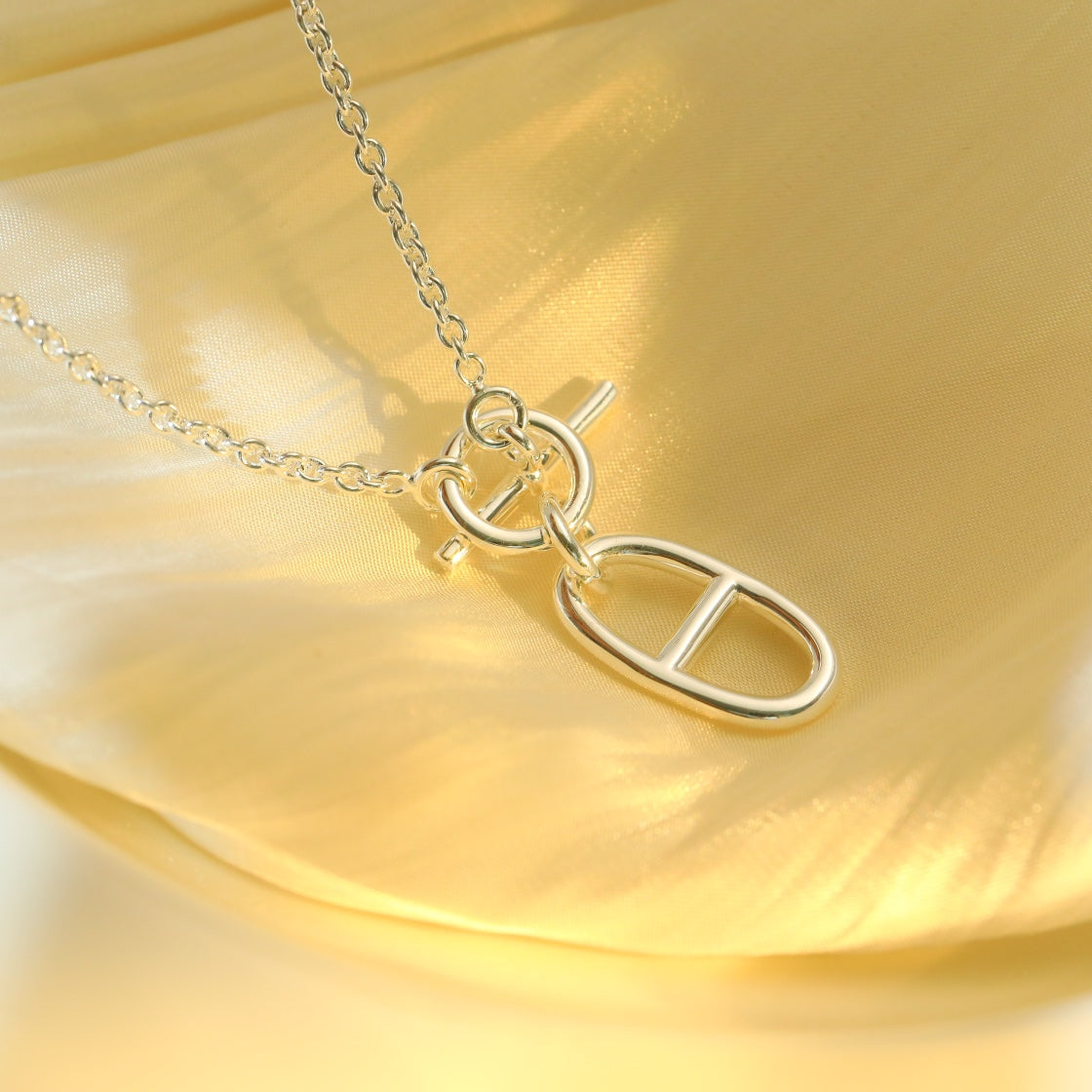 [Cyra]  HM CHAINE D'ANCRE PENDANT NECKLACE STERLING SILVER