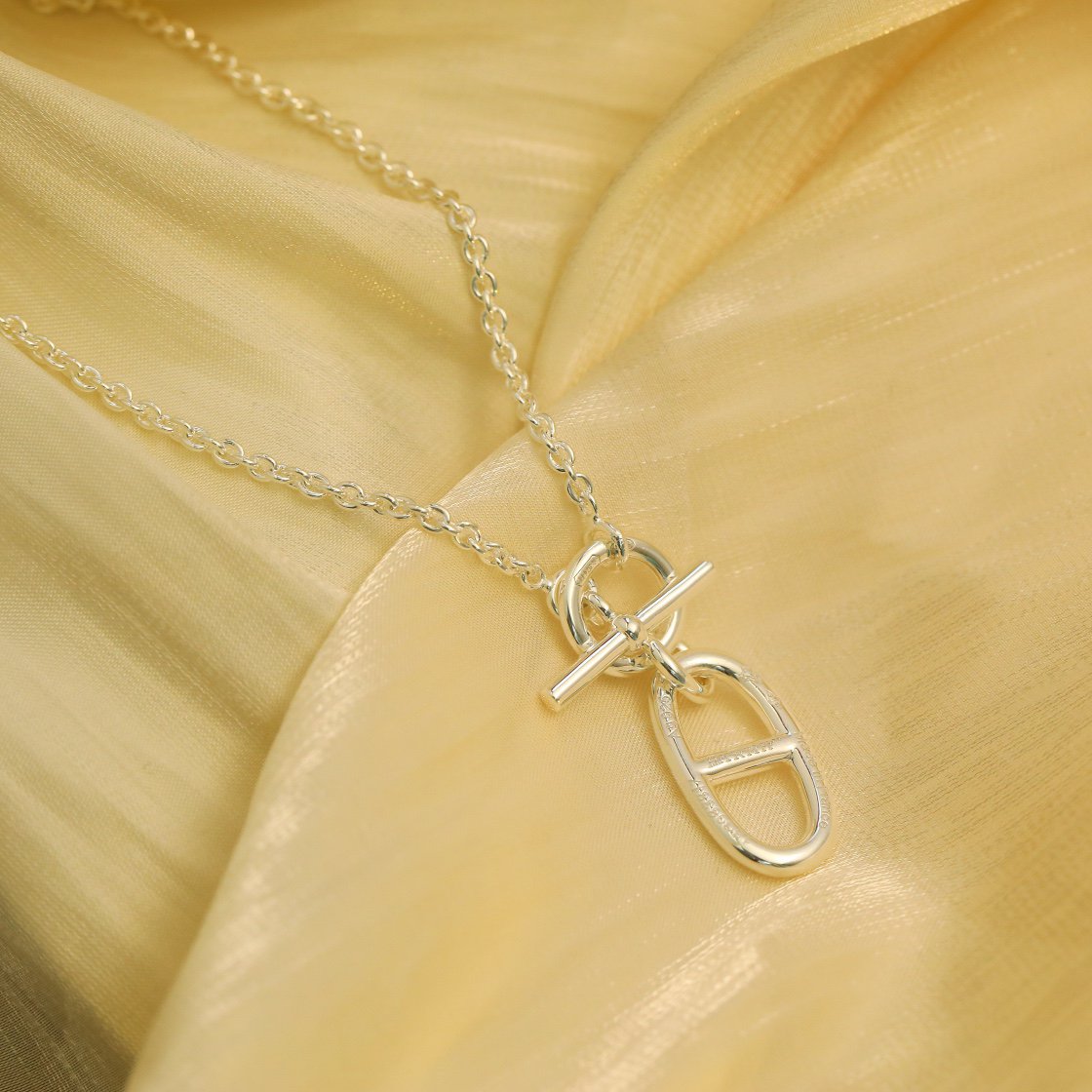 [Cyra]  HM CHAINE D'ANCRE PENDANT NECKLACE STERLING SILVER