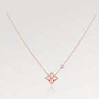 [Cyra] STAR PINK MOP 1 DIAMANT ROSÉGOLD HALSKETTE