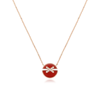 [Cyra]  JEUX DE ROSE GOLD DIAMOND NECKLACE