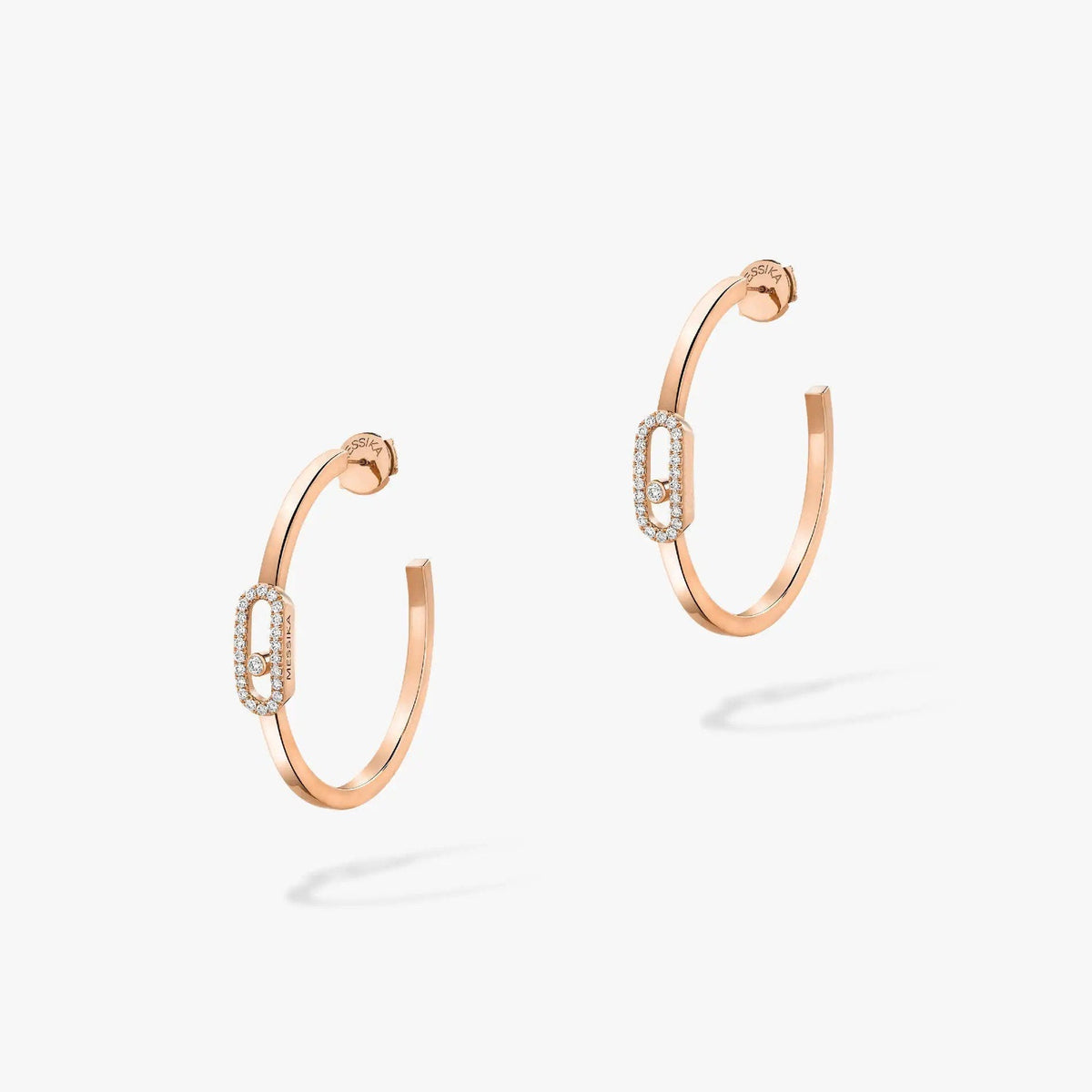 [Cyra] CREOLES MOVE UNO PM DIAMOND EARRINGS