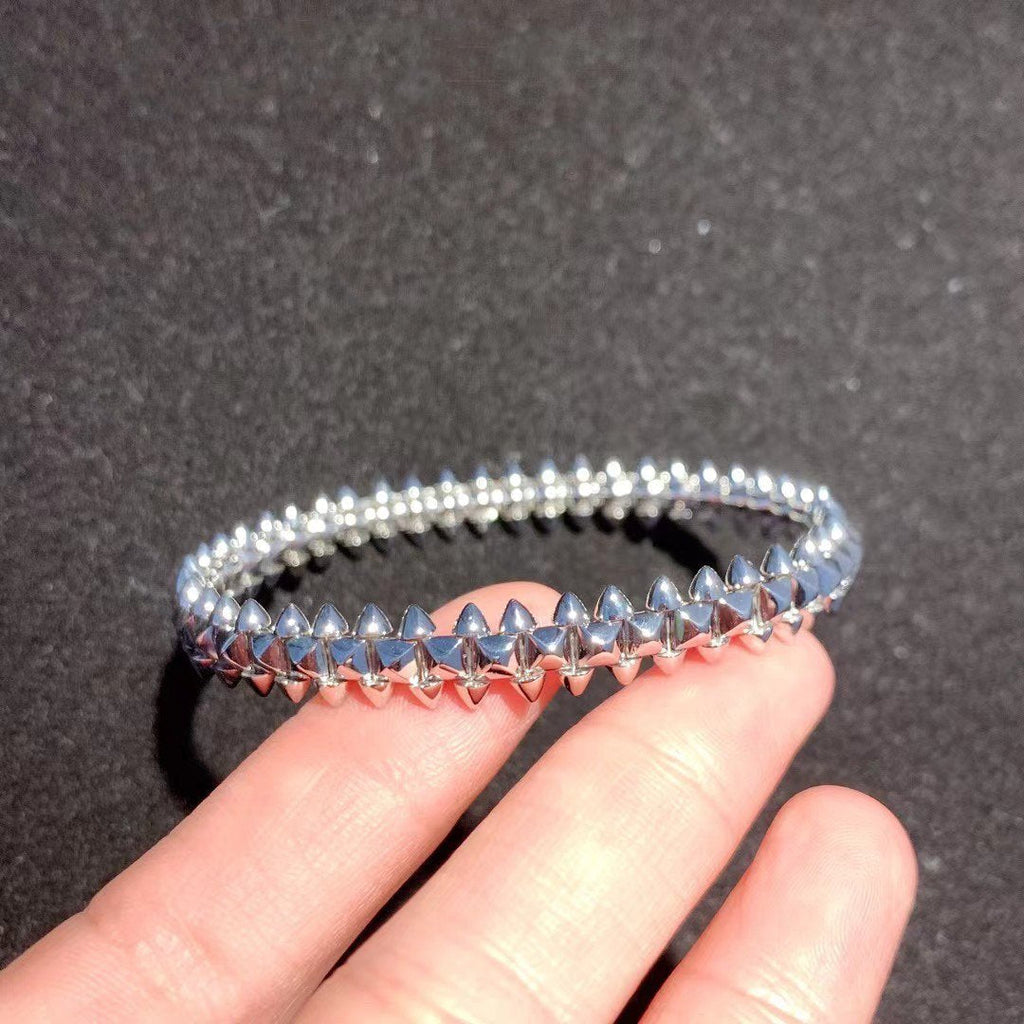 [Cyra]  CLASH SILVER BRACELET