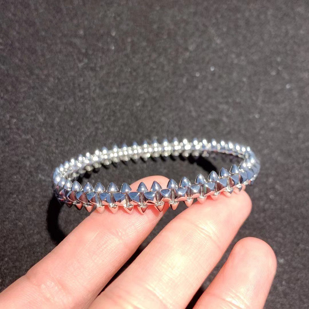[Cyra]  CLASH SILVER BRACELET