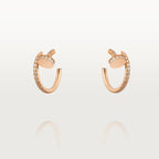 [Cyra]  JUSTE EARRINGS 12.75MM PINK GOLD DIAMOND