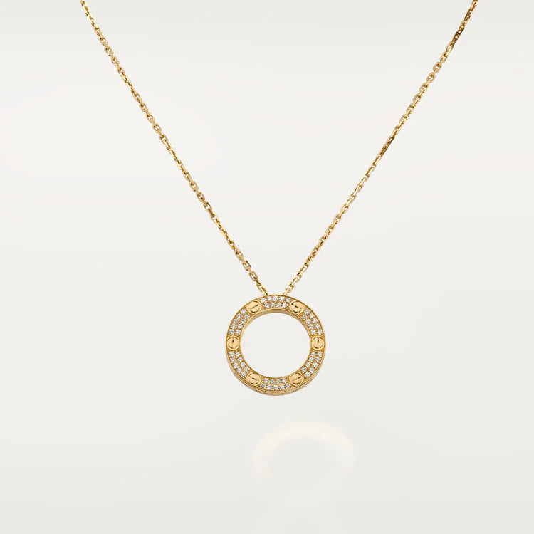 [Cyra]  LOVE NECKLACE ADJUSTABLE ROSE GOLD