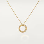 [Cyra]  LOVE NECKLACE ADJUSTABLE ROSE GOLD