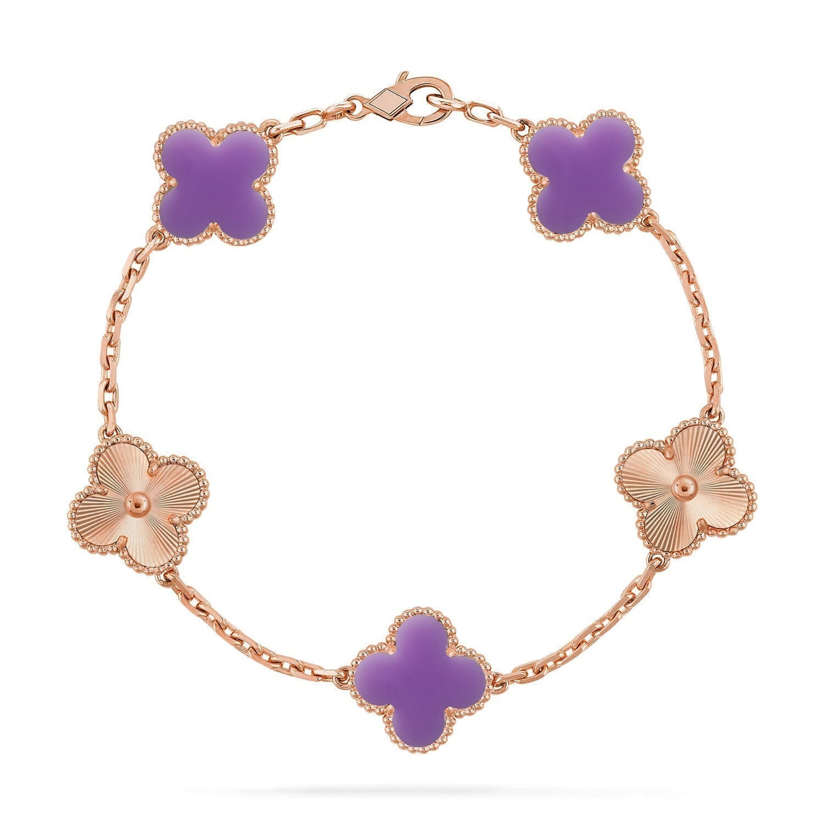 [Cyra] New CLOVER 5 MOTIF LIGHT PURPLE BRACELET COLLECTION