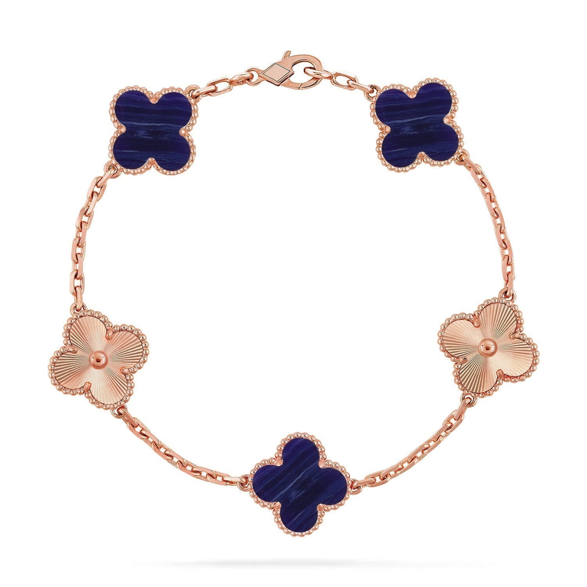 [Cyra] New CLOVER 5 MOTIF PURPLE STRIPES BRACELET COLLECTION