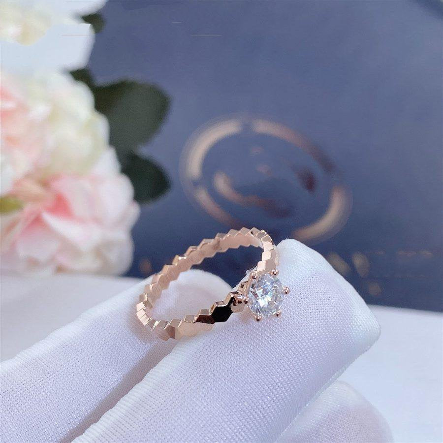 [Cyra]  BEE LOVE RING ROSÉGOLD 1 DIAMANT
