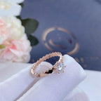 [Cyra]  BEE LOVE RING ROSÉGOLD 1 DIAMANT