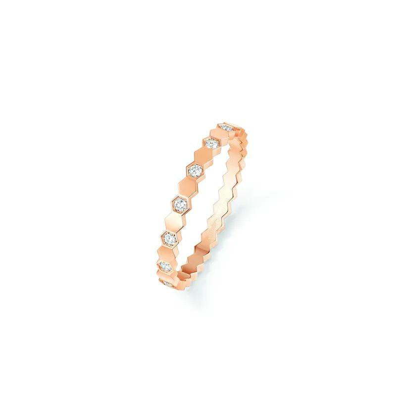 [Cyra]  BEE LOVE RING PINK GOLD DIAMOND