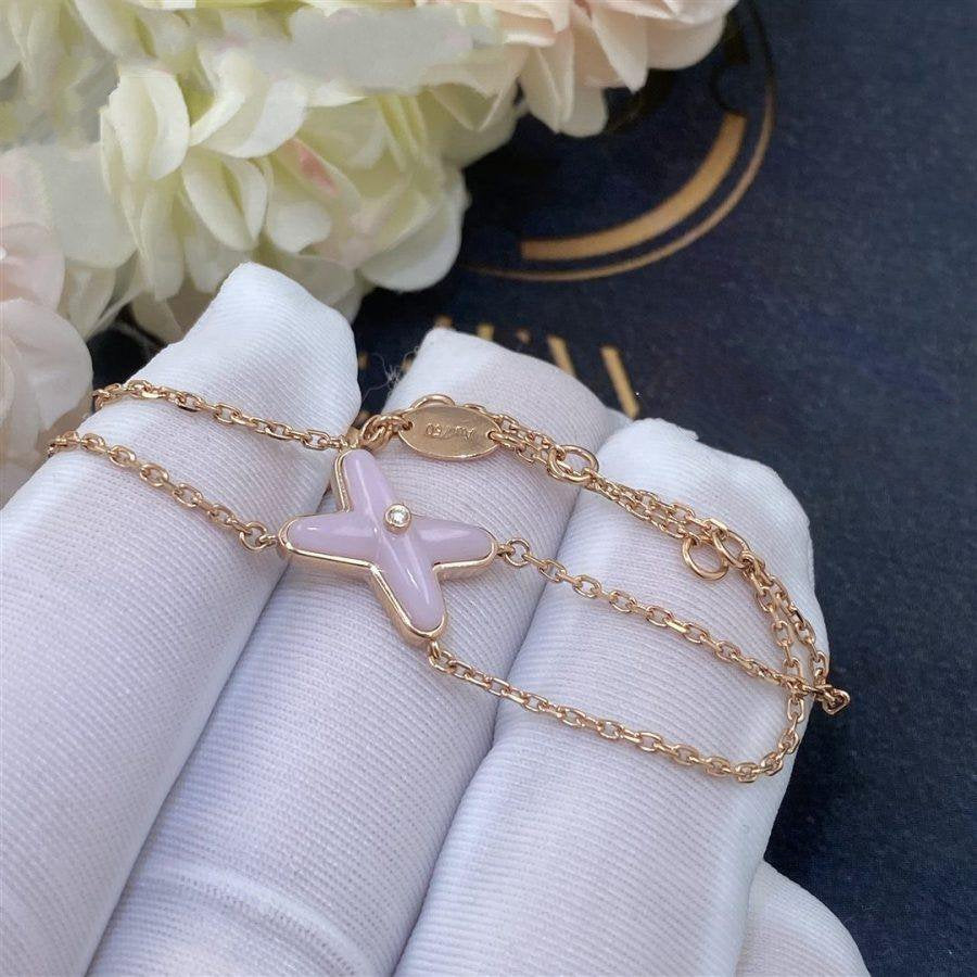 [Cyra]  JEUX ARMBAND ROSÉ-PERLMUTT ROSÉGOLD 1 DIAMANT