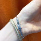 [Cyra]  JEUX DE BRACELET SILVER DIAMONDS