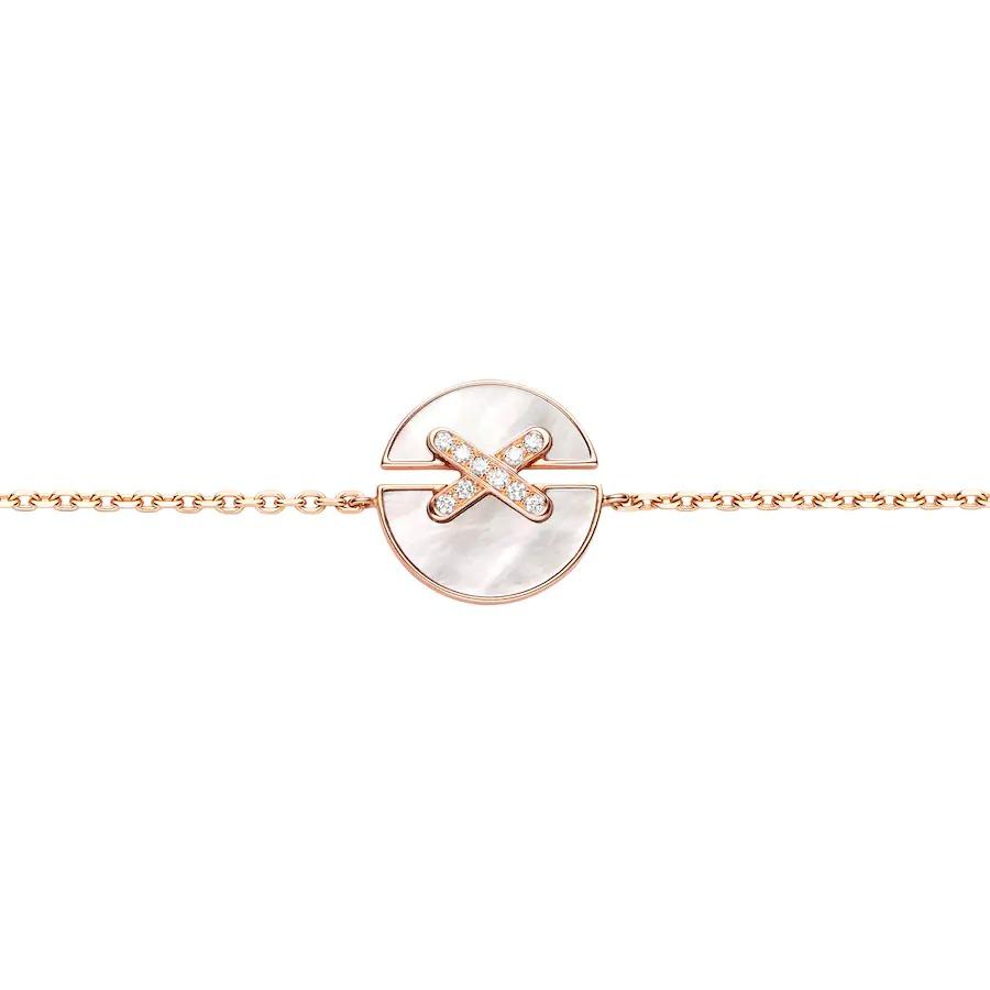 [Cyra]  ARMBAND JEUX MOP ROSÉGOLD DIAMANTEN