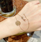 [Cyra]  JEUX DE BRACELET MOP PINK GOLD DIAMONDS