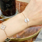 [Cyra]  JEUX DE BRACELET MOP PINK GOLD DIAMONDS