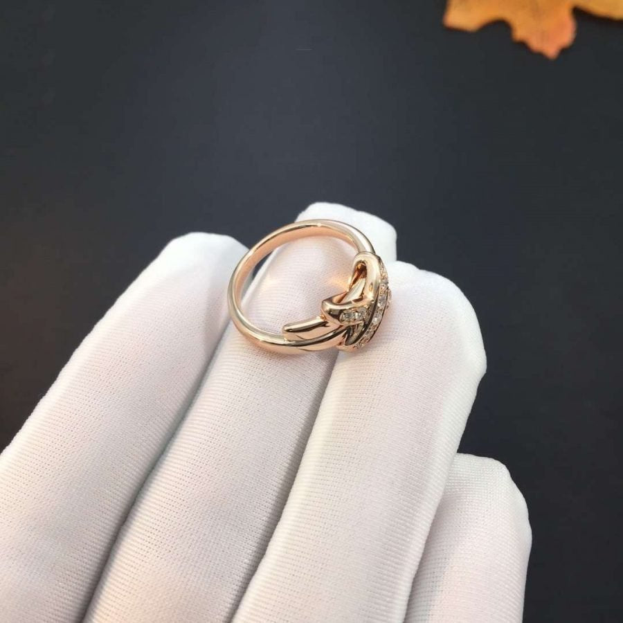 [Cyra]  JEUX DE PINK GOLD DIAMOND RING