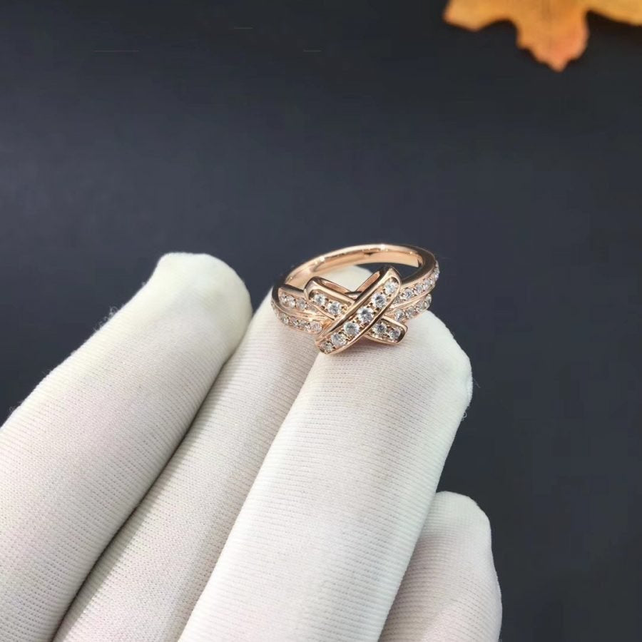 [Cyra]  JEUX DE RING PINK GOLD DIAMOND