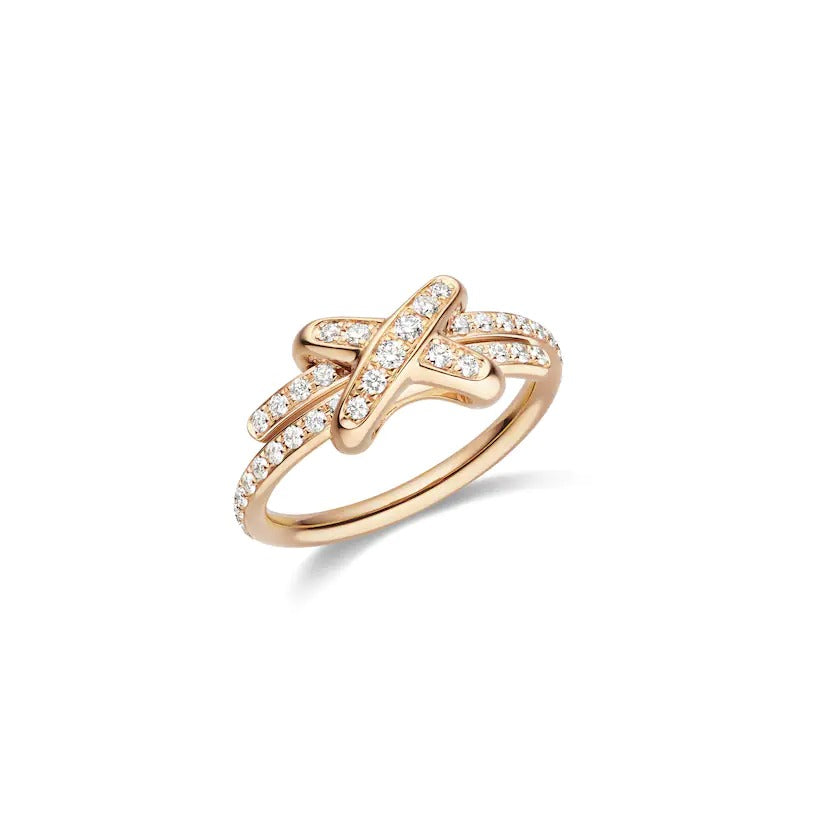 [Cyra]  JEUX DE RING PINK GOLD DIAMOND