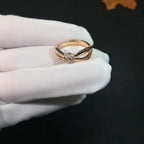 [Cyra]  LIENS RING ROSÉGOLD DIAMANT