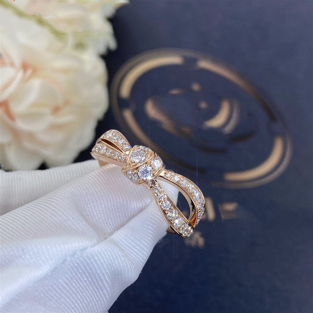 [Cyra]  LIENS PINK GOLD DIAMOND RING