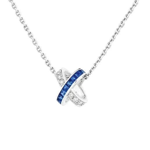 [Cyra]  LIENS DIAMOND SILVER NECKLACE