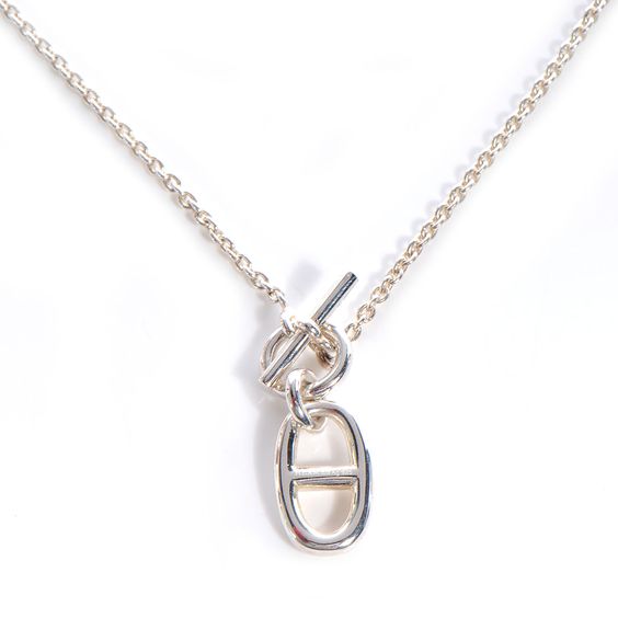 [Cyra]  HM CHAINE D'ANCRE PENDANT NECKLACE STERLING SILVER