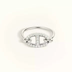 [Cyra]  RONDE SMALL SILVER DIAMOND RING