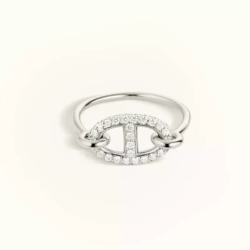[Cyra]  RONDE SMALL SILVER DIAMOND RING