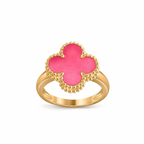 [Cyra] NEW CLOVER PINK ENAMEL RINGS