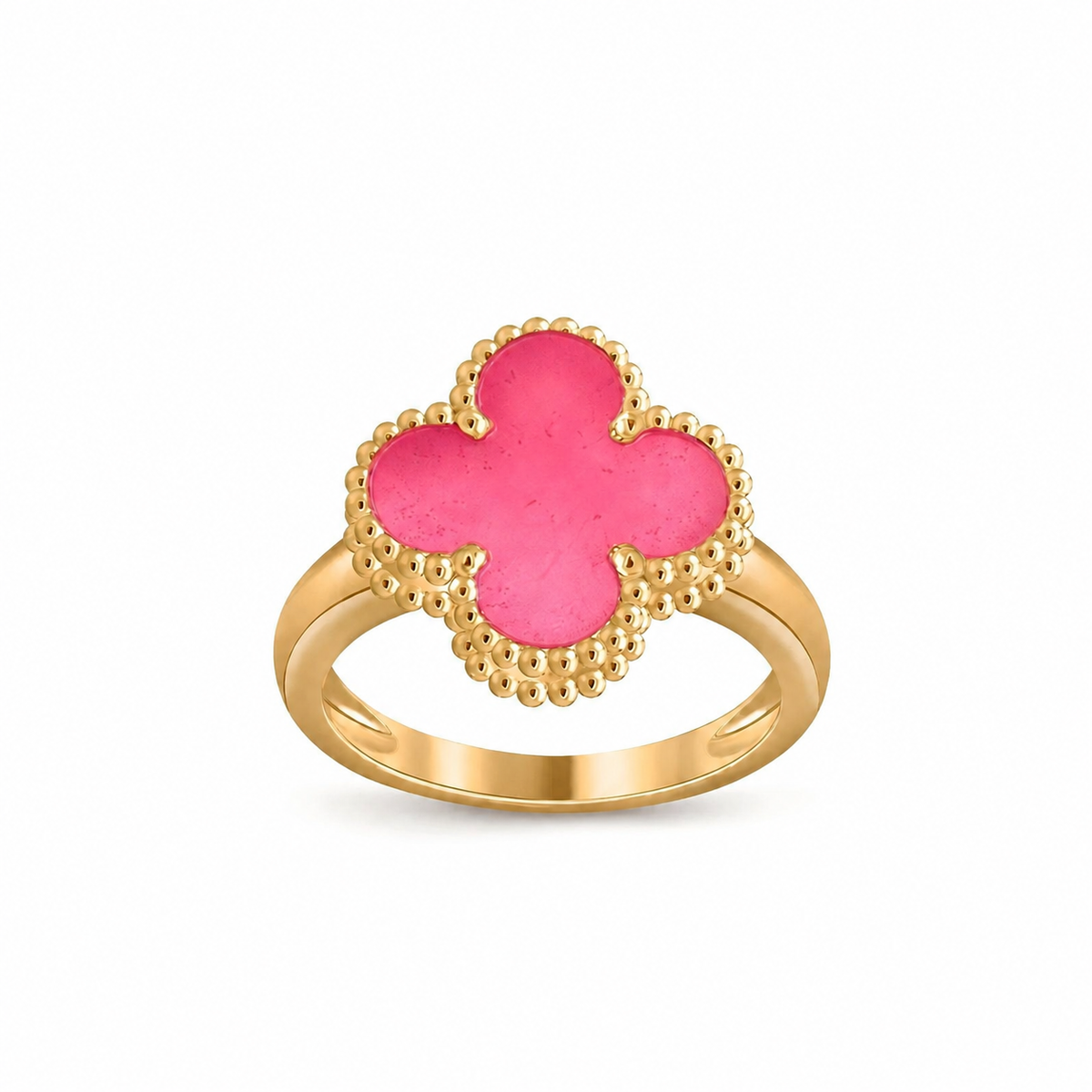 [Cyra] NEW CLOVER PINK ENAMEL RINGS