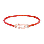 [Cyra]  FORCE 10 HALF DIAMOND PINK GOLD RED CORDERI LARGE AND MEDIUM MODEL