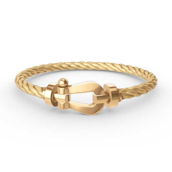 [Cyra]  FORCE LARGE HORSESHOE NO DIAMOND BRACELET GOLD